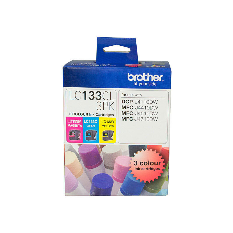 Brother LC133CL3PK Genuine Ink Cartridge