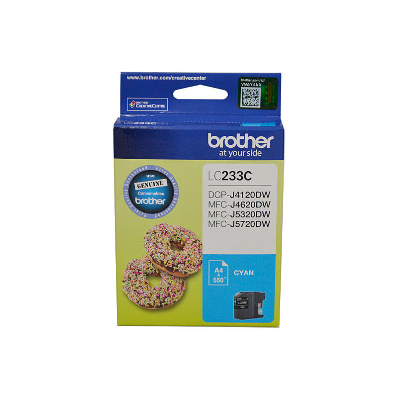 Brother LC233CS Cyan Genuine Ink Cartridge