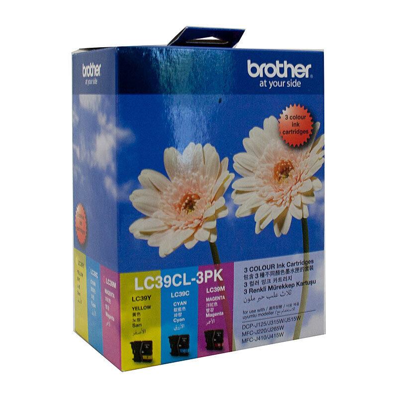 Brother LC39CL3PK Genuine Ink Cartridge