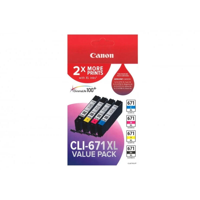Canon CLI671XLVP Genuine Ink Cartridge