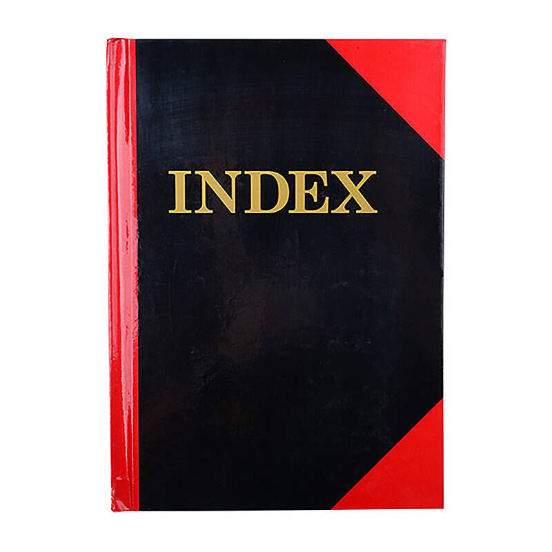 Cumberland Red & Black A5 100 Leaf Indexed