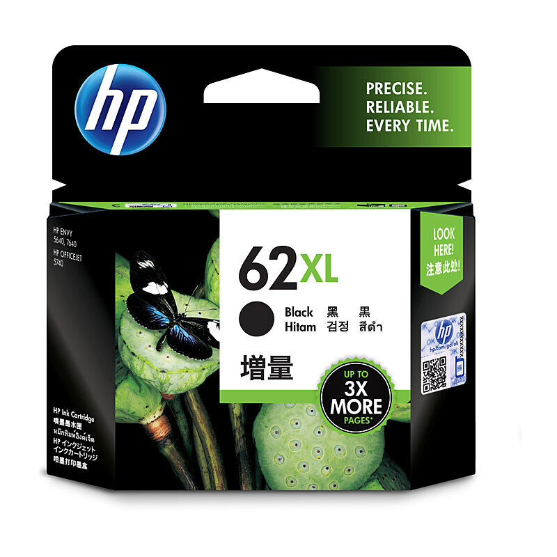 HP C2P05AA #62XL Black Genuine Ink Cartridge