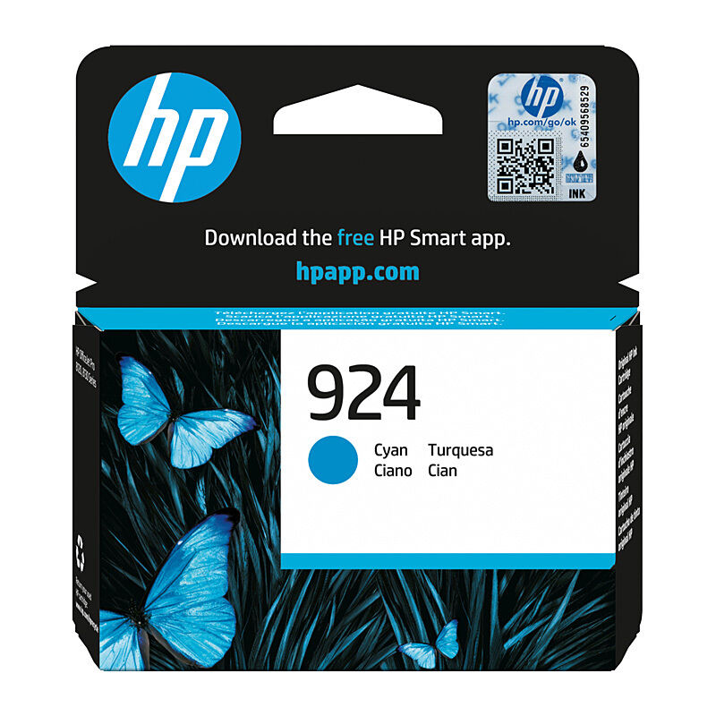 HP 4K0U3NA Cyan Genuine Ink Cartridge