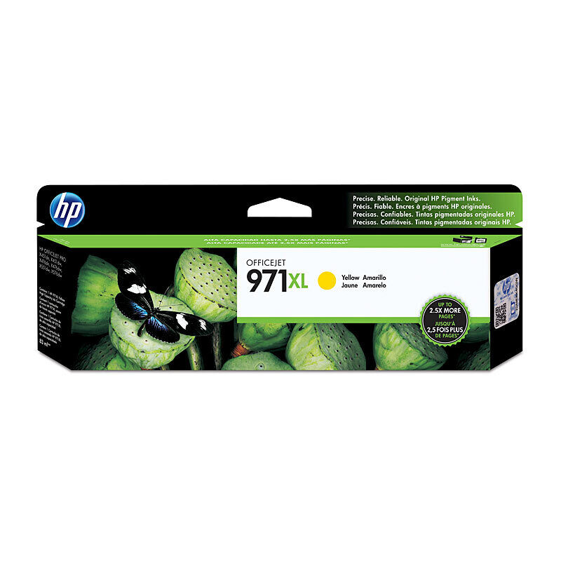 HP CN628AA #971XL Yellow Genuine Ink Cartridge