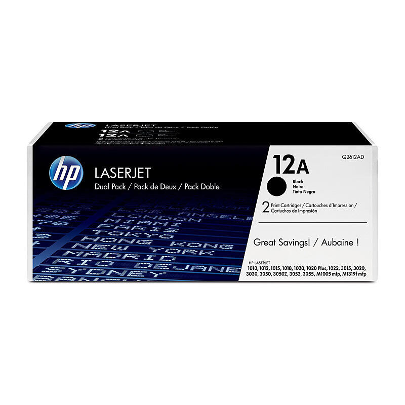 HP Q2612AD #12A Genuine Toner Cartridge