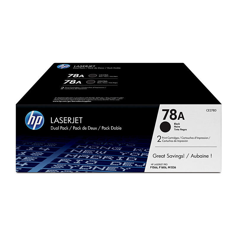 HP CE278AD #78A Black Genuine Toner Cartridge