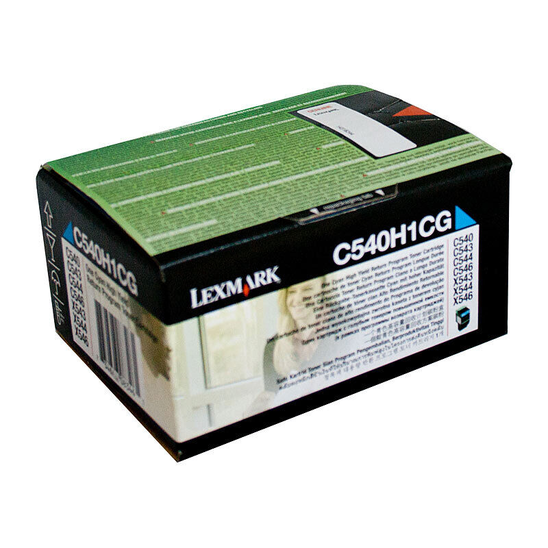 Lexmark C540H1CG Cyan Genuine Toner Cartridge