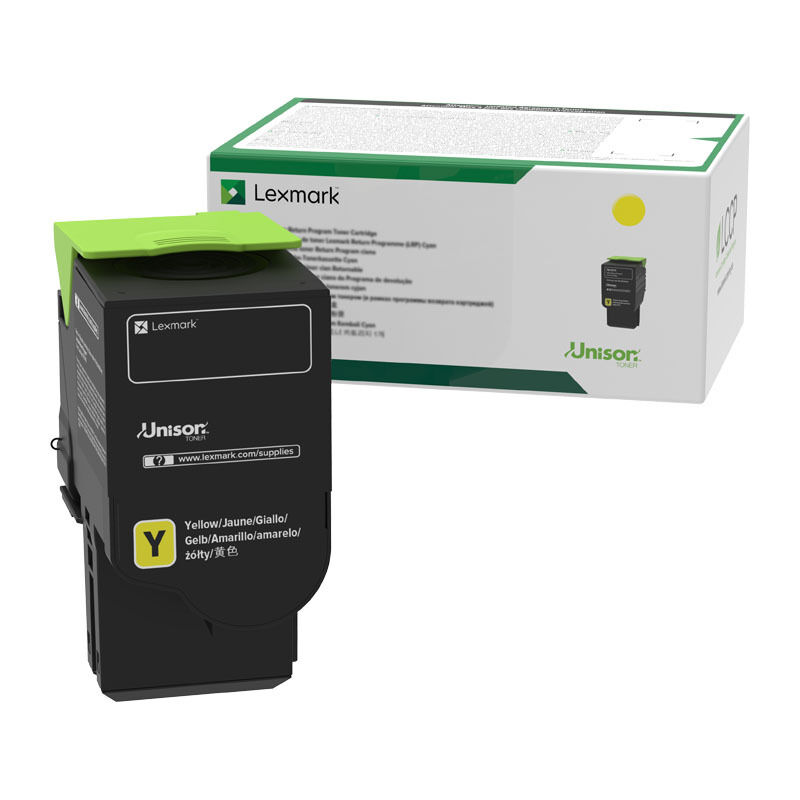 Lexmark 78C6UYE Yellow Genuine Toner Cartridge