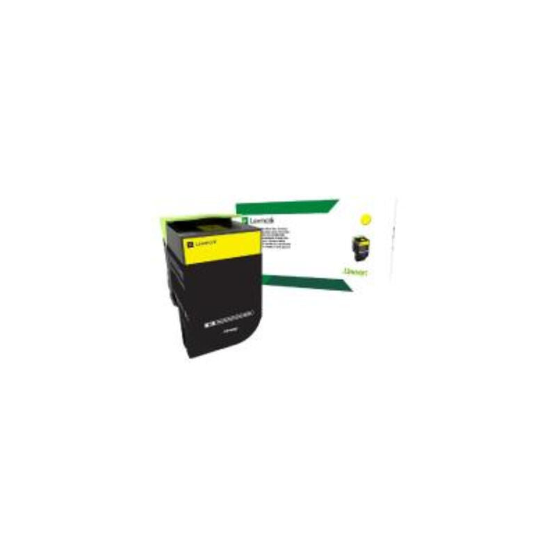 Lexmark 80C80Y0 Yellow Genuine Toner Cartridge