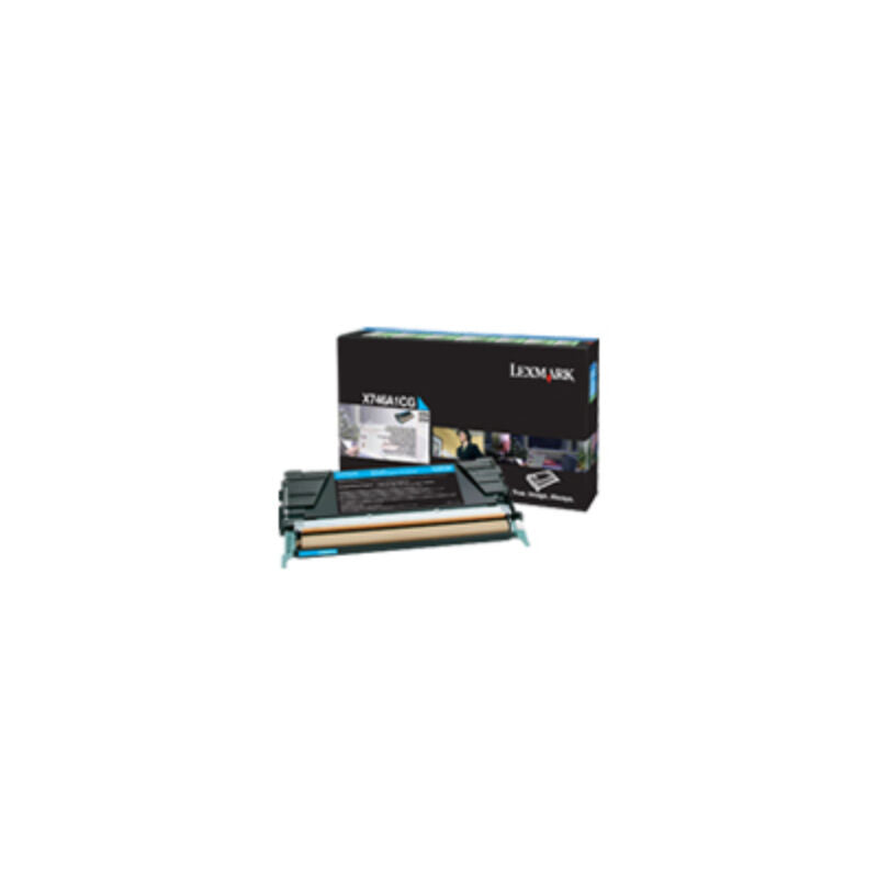 Lexmark X746A1CG Cyan Genuine Toner Cartridge