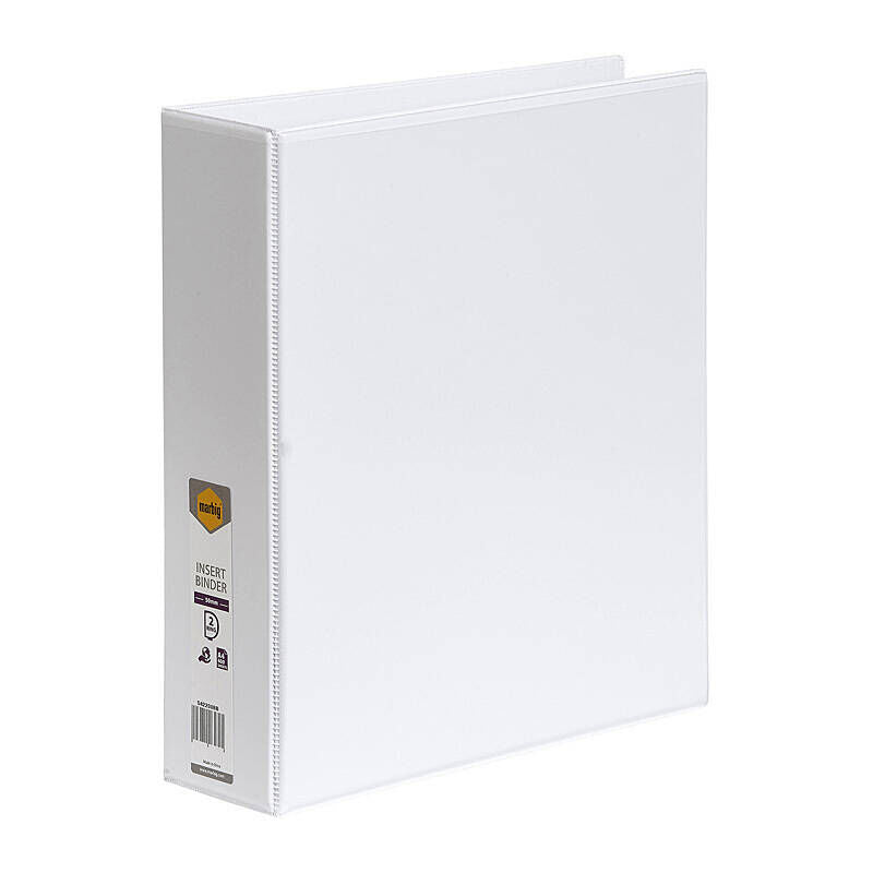 Marbig Clearview Insert Binder A4 50mm 2D White