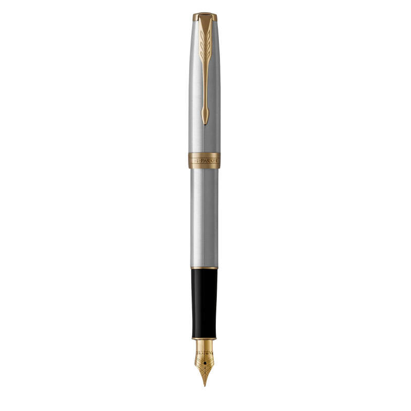Parker Sonnet Fountain Pen - Stainless Steel, Gold Trim