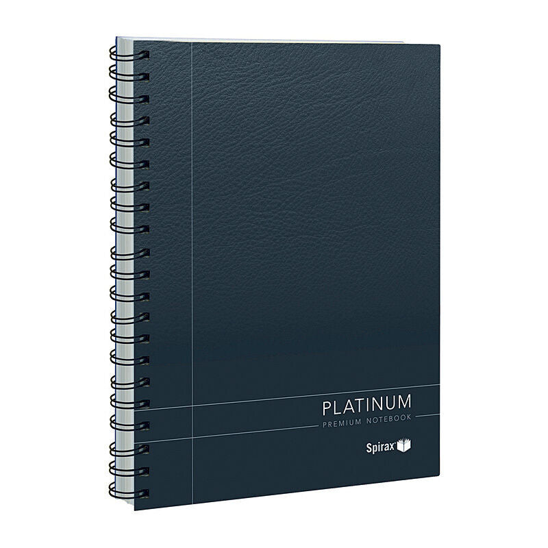 Spirax 401 Platinum Notebook A5 200 Pg Black Pk5
