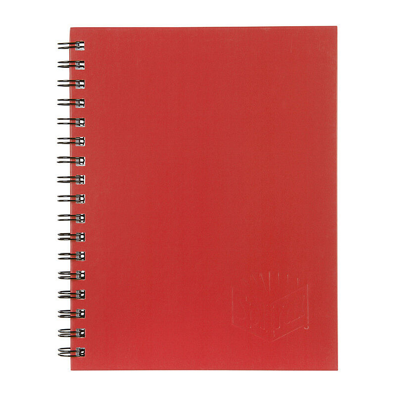 Spirax 512 Hard Cover Book A4 200 Page Red Pk5