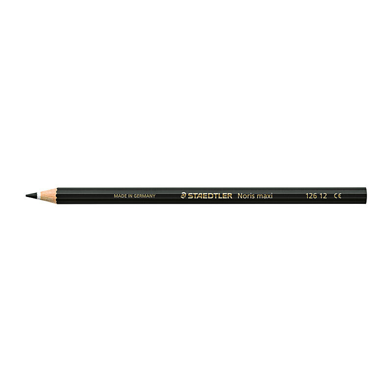Staedtler Noris Club MAXI Learner Colour Pencil - 12 Pack - Black