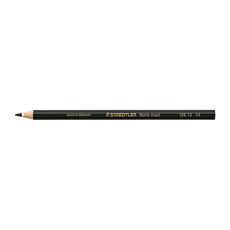 Staedtler Noris Club MAXI Learner Colour Pencil - 12 Pack - Black