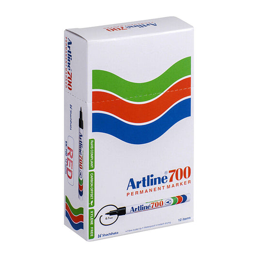 Artline 700 Markr Blt Red Bx12