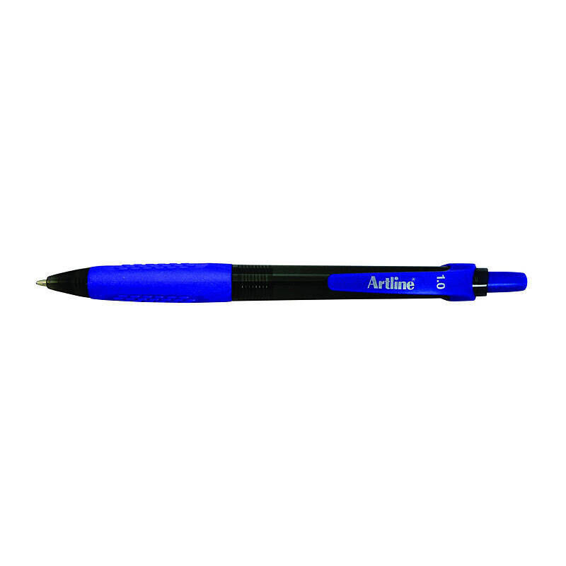 Artline Ikonic 8410 B/point Retract Grip Blu Bx12