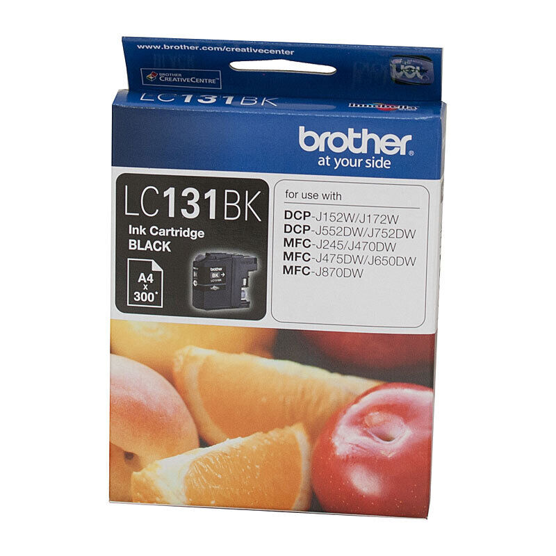 Brother LC131BK Black Genuine Toner Cartridge