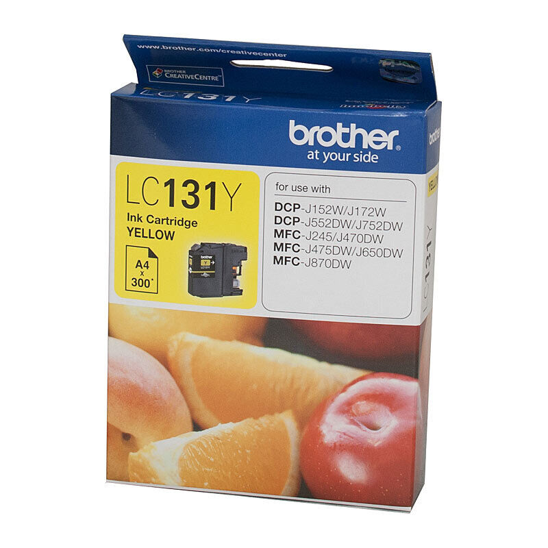 Brother LC131Y Yellow Genuine Toner Cartridge