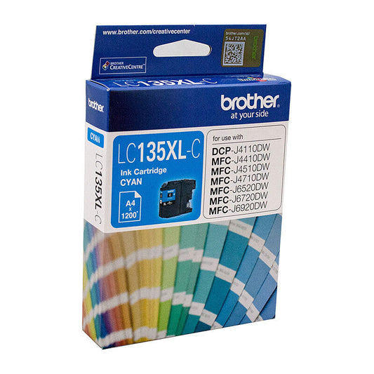 Brother LC135XLC Cyan Genuine Ink Cartridge