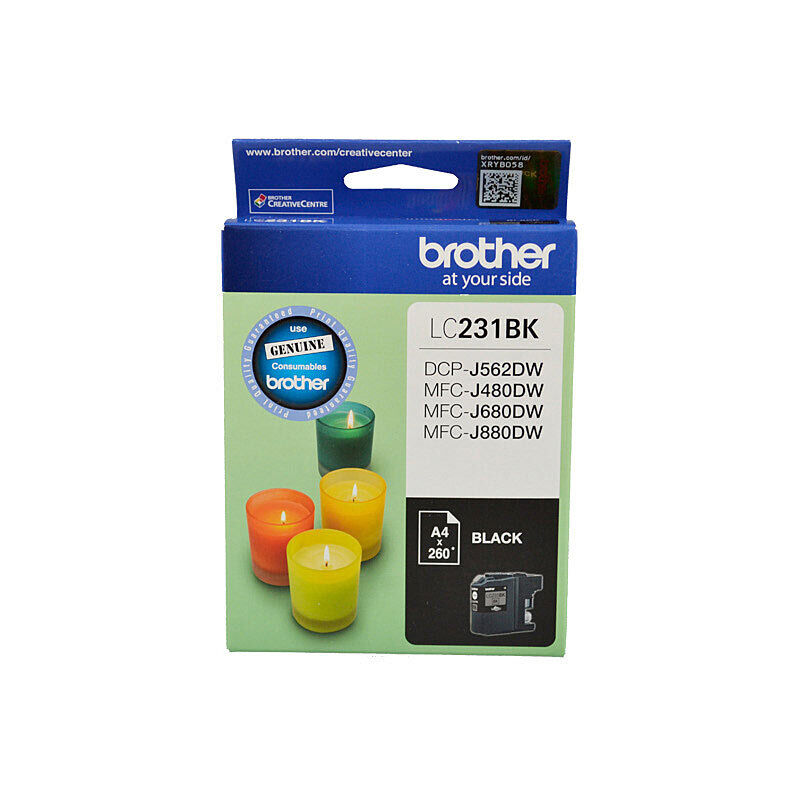 Brother LC231BKS Black Genuine Ink Cartridge