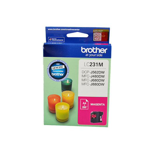 Brother LC231MS Magenta Genuine Ink Cartridge