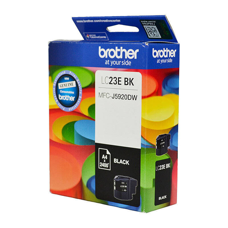 Brother LC23EBK Black Genuine Ink Cartridge