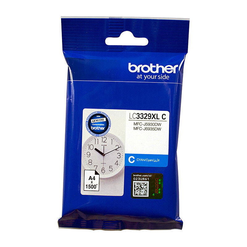 Brother LC3329XLC Cyan Genuine Toner Cartridge