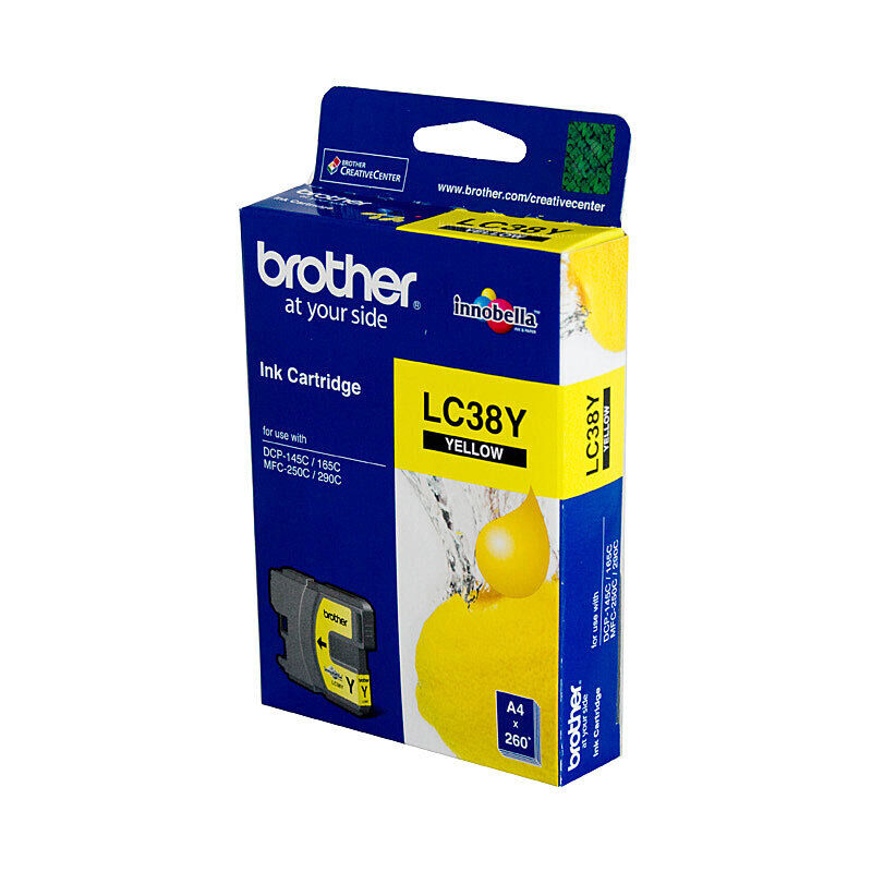 Brother LC38Y Black Genuine Ink Cartridge