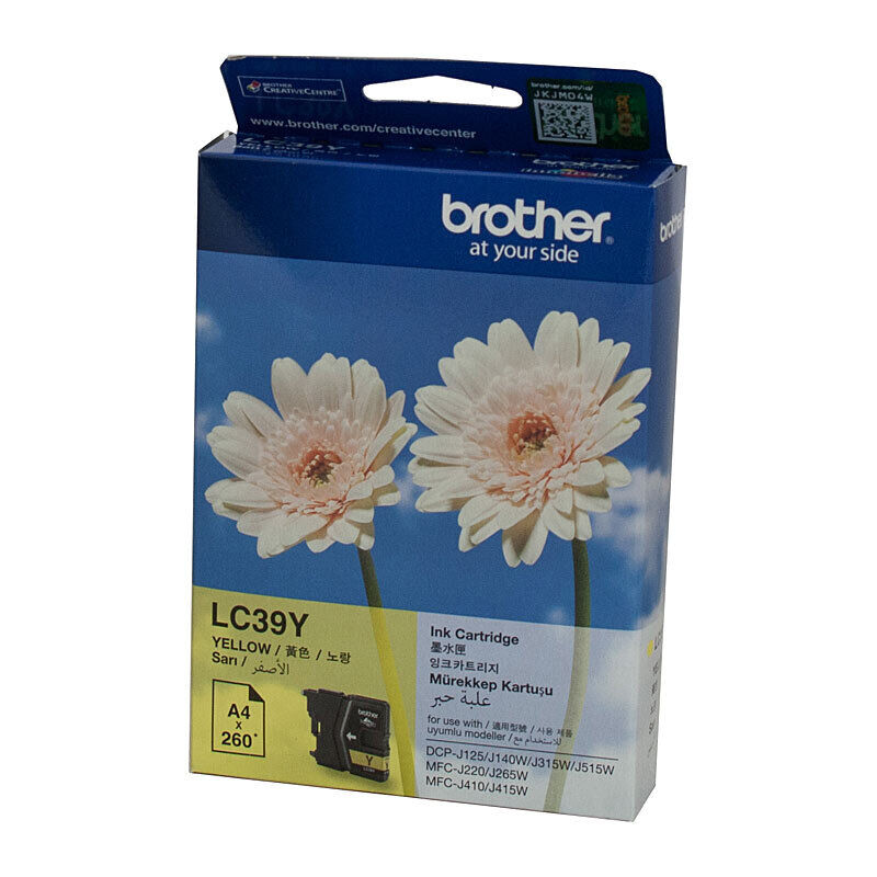 Brother LC39Y Yellow Genuine Toner Cartridge