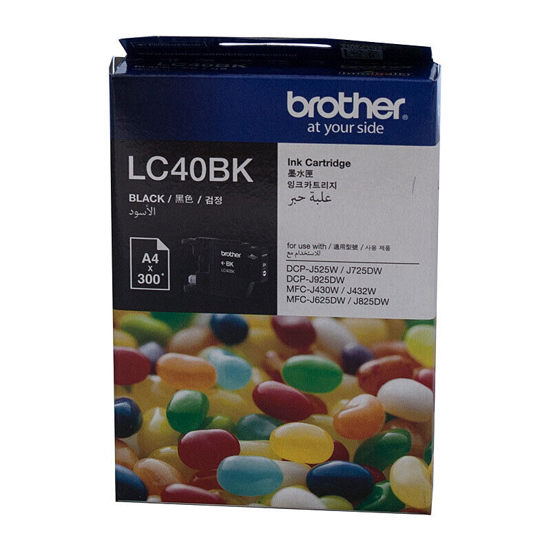 Brother LC40BK Black Genuine Ink Cartridge