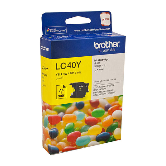 Brother LC40Y Yellow Genuine Ink Cartridge