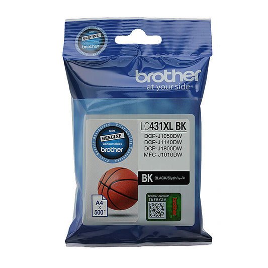 Brother LC431XLBK Black Genuine Ink Cartridge