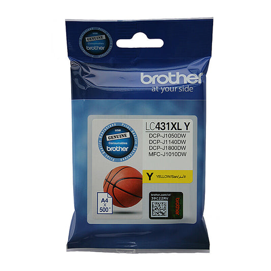 Brother LC431XLY Yellow Genuine Ink Cartridge