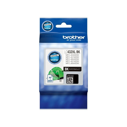 Brother LC432XLBK Black Genuine Ink Cartridge