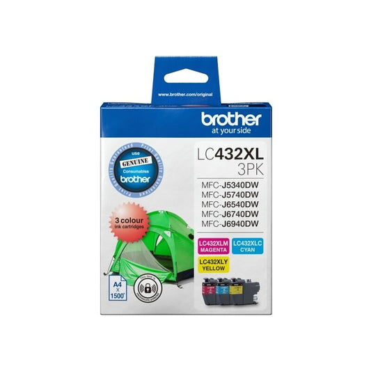 Brother LC432XL3PKS Genuine Ink Cartridge