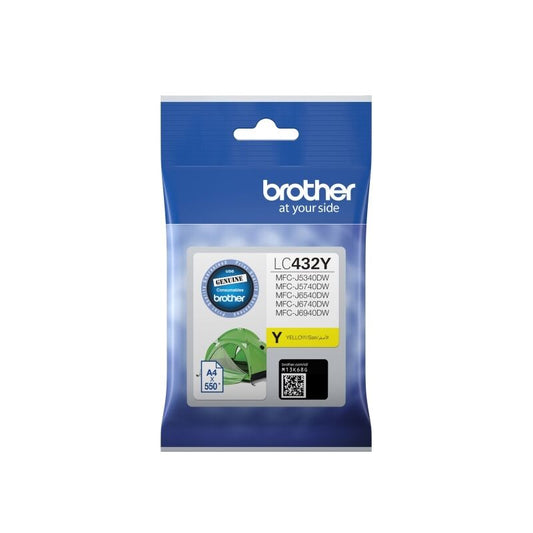 Brother LC432Y Yellow Genuine Ink Cartridge