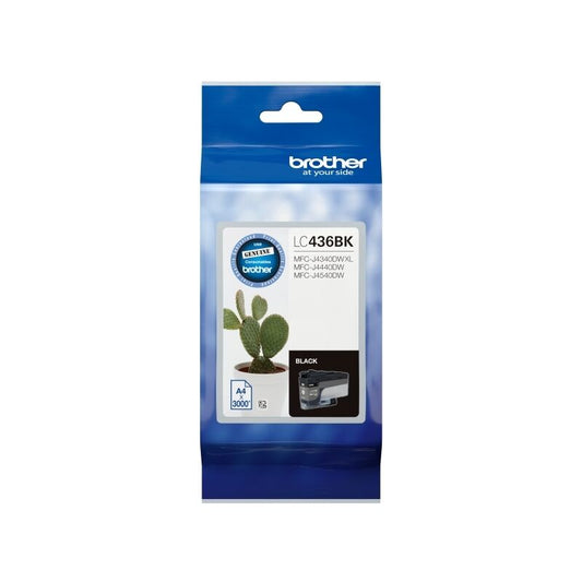 Brother LC436BK Black Genuine Toner Cartridge