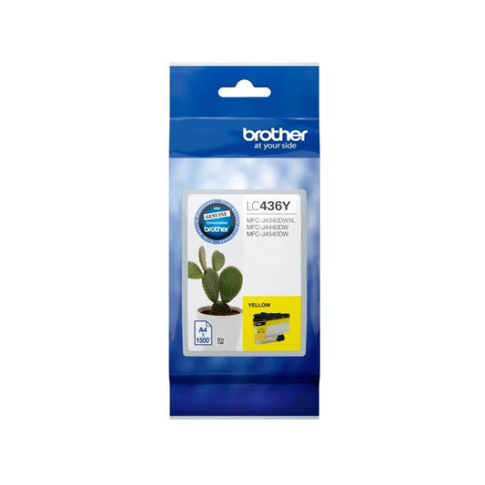 Brother LC436Y Yellow Genuine Toner Cartridge