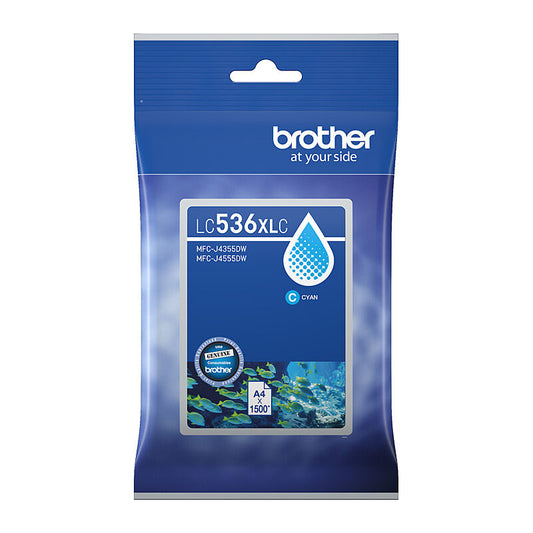 Brother LC536XLC Cyan Genuine Ink Cartridge