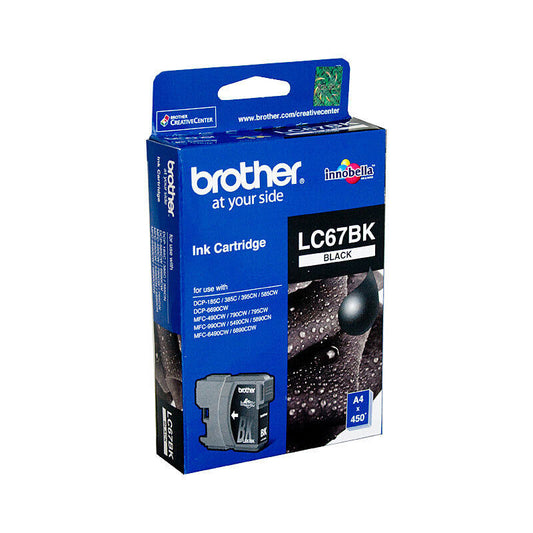 Brother LC67BK Black Genuine Ink Cartridge