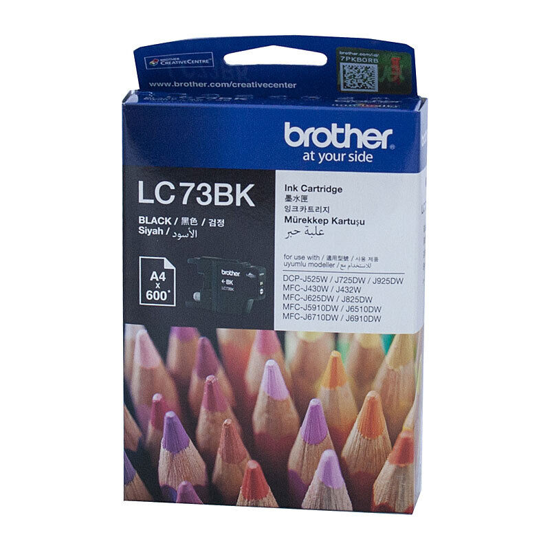 Brother LC73BK Black Genuine Ink Cartridge