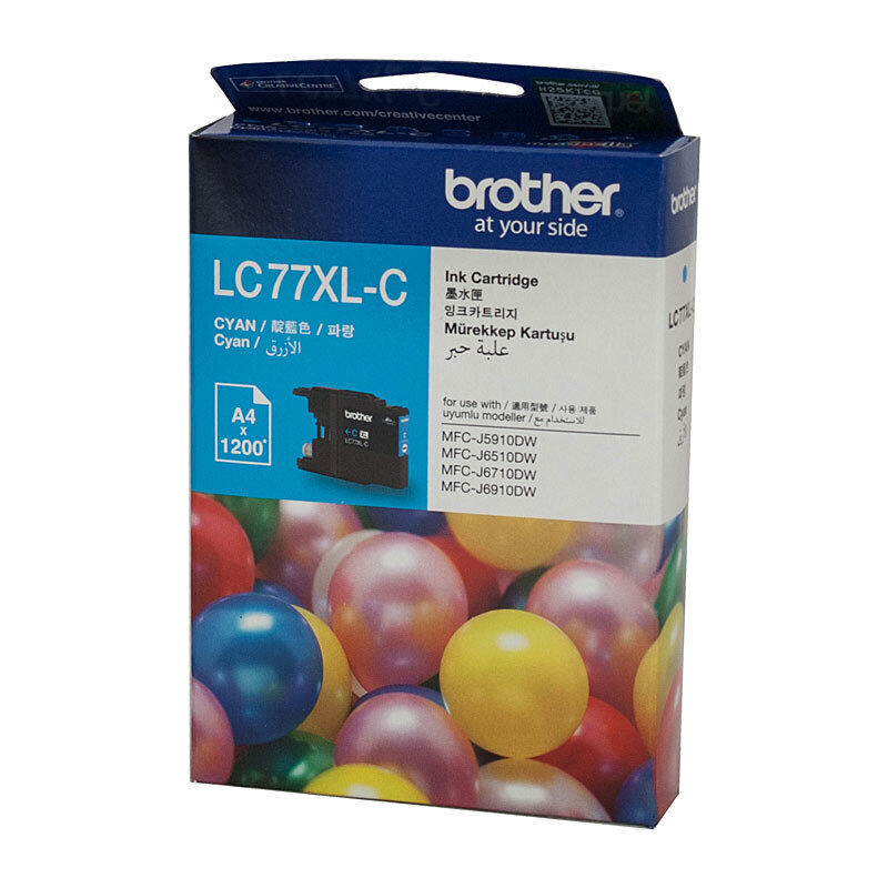 Brother LC77XLC Cyan Genuine Toner Cartridge