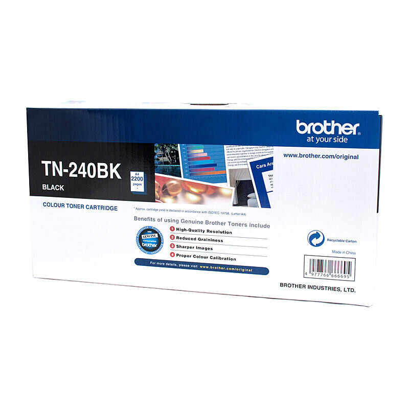 Brother TN240BK Black Genuine Toner Cartridge
