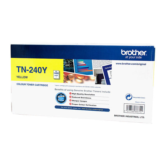 Brother TN240Y Yellow Genuine Toner Cartridge