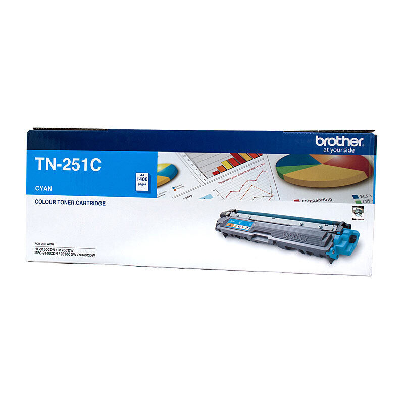 Brother TN251C Cyan Genuine Toner Cartridge