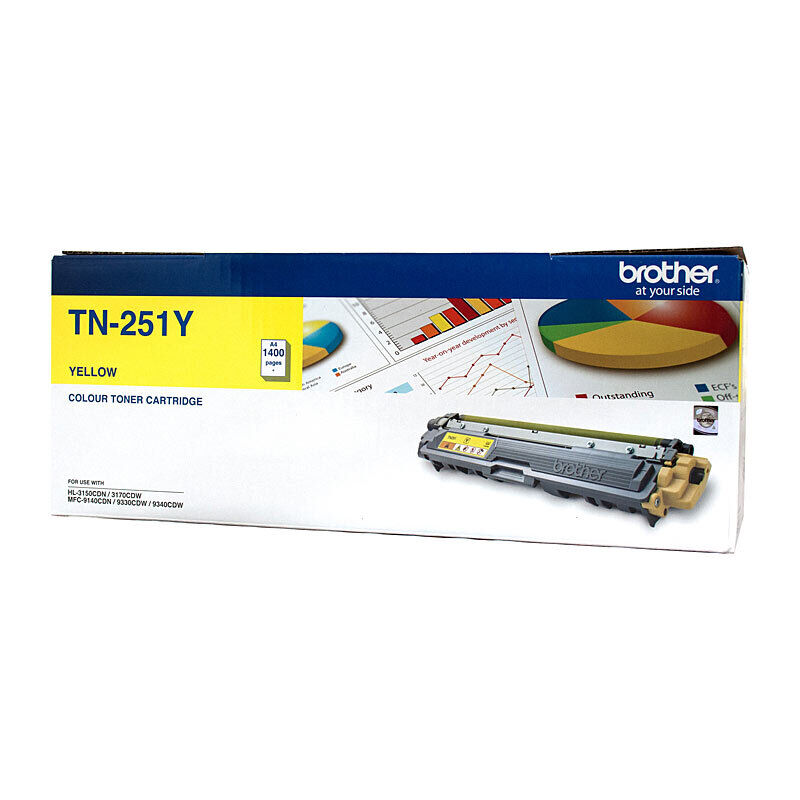 Brother TN251Y Yellow Genuine Toner Cartridge