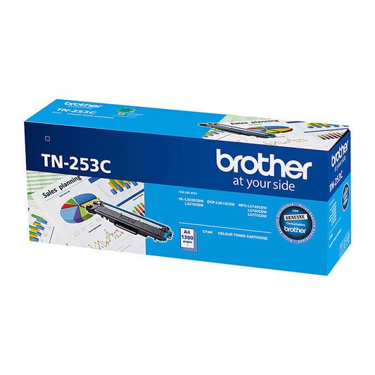 Brother TN253C Cyan Genuine Toner Cartridge