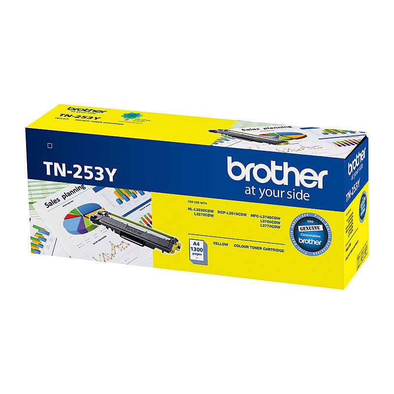 Brother TN253Y Yellow Genuine Toner Cartridge